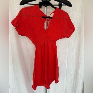 MICHAEL Michael Kors Bold Red-Orange Dress